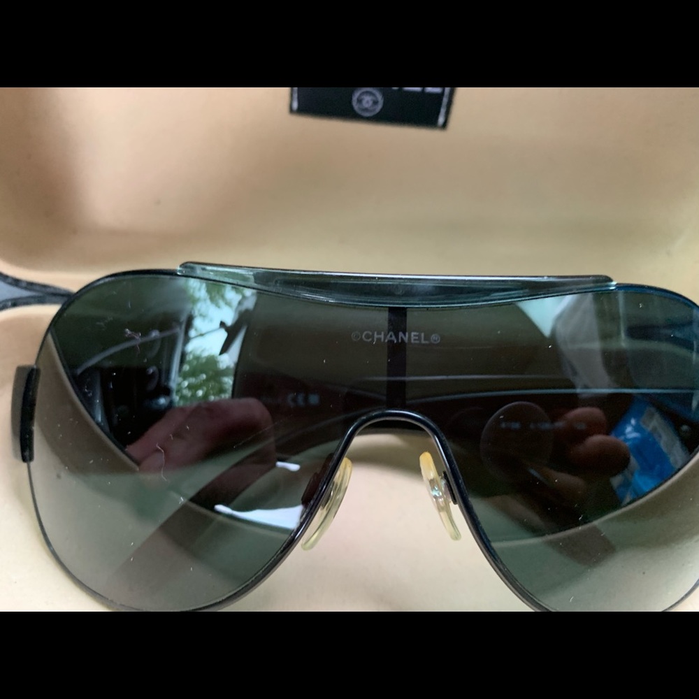 Authentic Chanel aviator sunglasses